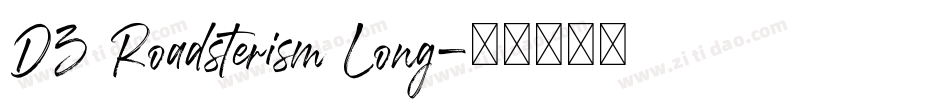 D3 Roadsterism Long字体转换